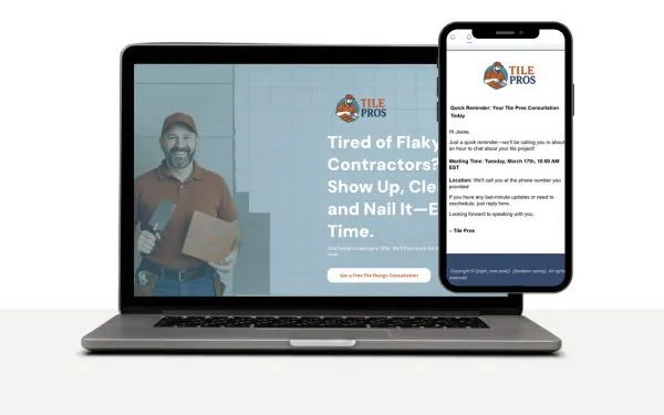 Home services website and local SEO results